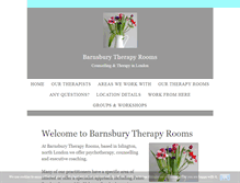 Tablet Screenshot of barnsburytherapyrooms.com